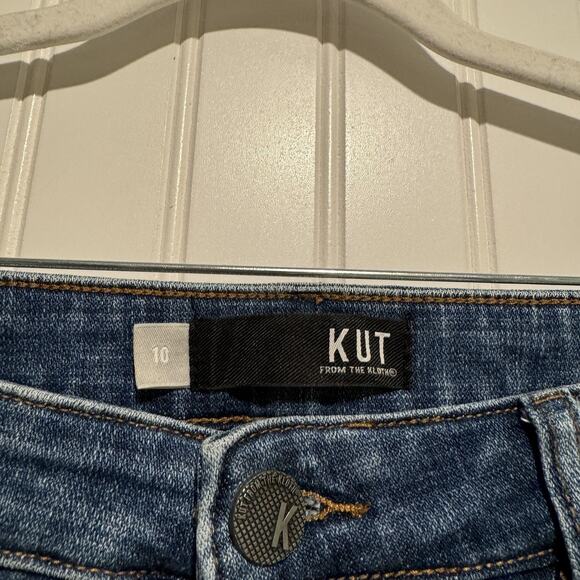 Kut From The Kloth Amy Crop Straight Leg Jeans Size 10 - Picture 4 of 6